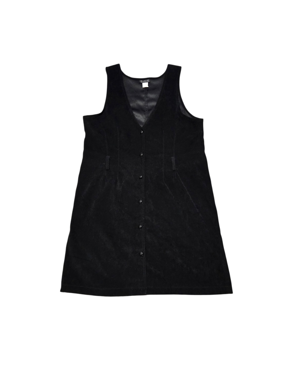 Classic Black Button-Front Women’s Dress